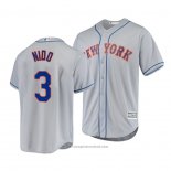 Maglia Baseball Uomo New York Mets Tomas Nido Cool Base Road Grigio