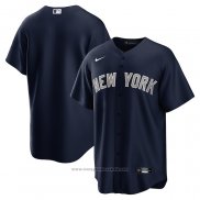 Maglia Baseball Uomo New York Yankees Alternato Replica Blu