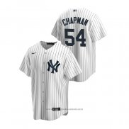 Maglia Baseball Uomo New York Yankees Aroldis Chapman Replica Home Bianco