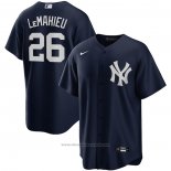 Maglia Baseball Uomo New York Yankees Dj Lemahieu Alternato Replica Blu