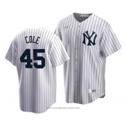 Maglia Baseball Uomo New York Yankees Gerrit Cole Cooperstown Collection Primera Bianco