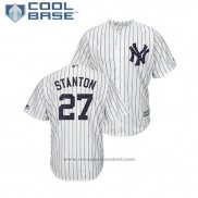 Maglia Baseball Uomo New York Yankees Giancarlo Stanton 2018 Stars & Stripes Cool Base Bianco