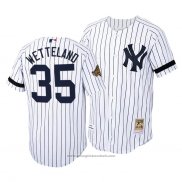 Maglia Baseball Uomo New York Yankees John Wetteland Cooperstown Collection Autentico Home Bianco