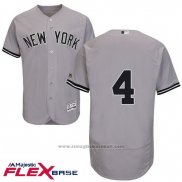 Maglia Baseball Uomo New York Yankees Lou Gehrig Autentico Collection Flex Base Grigio