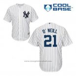 Maglia Baseball Uomo New York Yankees Paul O'neill 21 Bianco Home Cool Base