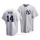 Maglia Baseball Uomo New York Yankees Tyler Wade Cooperstown Collection Primera Bianco
