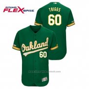 Maglia Baseball Uomo Oakland Athletics Andrew Triggs 150 Anniversario Flex Base Kelly Verde