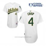 Maglia Baseball Uomo Oakland Athletics Coco Crisp 4 Bianco Home Cool Base