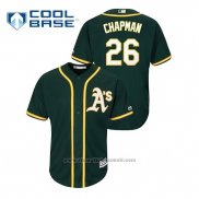 Maglia Baseball Uomo Oakland Athletics Matt Chapman Cool Base Alternato Replica Verde