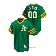 Maglia Baseball Uomo Oakland Athletics Personalizzate Cooperstown Collection Road Verde