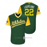 Maglia Baseball Uomo Oakland Athletics Ramon Laureano 2018 LLWS Players Weekend Laureano Verde