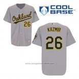 Maglia Baseball Uomo Oakland Athletics Scott Kazmir 26 Grigio Cool Base