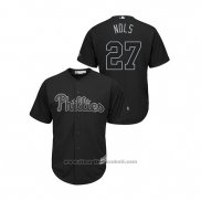 Maglia Baseball Uomo Philadelphia Phillies Aaron Nola 2019 Players Weekend Replica Nero