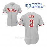 Maglia Baseball Uomo Philadelphia Phillies Chuck Klein 3 Grigio Cool Base