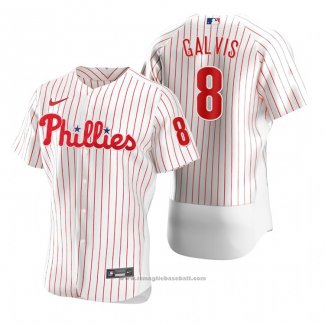 Maglia Baseball Uomo Philadelphia Phillies Freddy Galvis Autentico Home Bianco