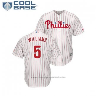 Maglia Baseball Uomo Philadelphia Phillies Nick Williams Cool Base Home Bianco