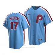 Maglia Baseball Uomo Philadelphia Phillies Rhys Hoskins Cooperstown Collection Road Blu