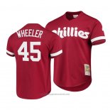 Maglia Baseball Uomo Philadelphia Phillies Zack Wheeler Cooperstown Collection Rosso