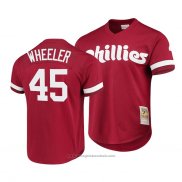 Maglia Baseball Uomo Philadelphia Phillies Zack Wheeler Cooperstown Collection Rosso