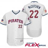 Maglia Baseball Uomo Pittsburgh Pirates 2017 Stelle e Strisce Andrew Mccutchen Bianco Flex Base