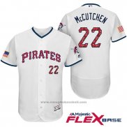 Maglia Baseball Uomo Pittsburgh Pirates 2017 Stelle e Strisce Andrew Mccutchen Bianco Flex Base