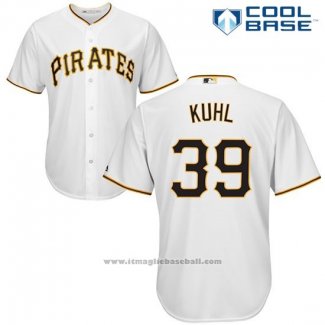 Maglia Baseball Uomo Pittsburgh Pirates Chad Kuhl Bianco Cool Base