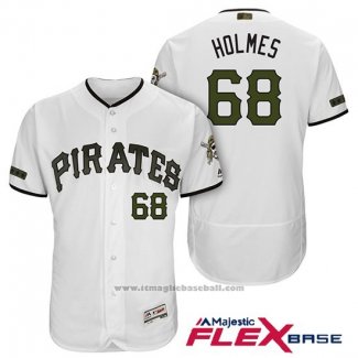 Maglia Baseball Uomo Pittsburgh Pirates Clay Holmes Bianco 2018 Home Alternato Flex Base