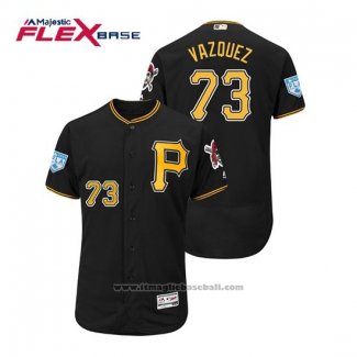 Maglia Baseball Uomo Pittsburgh Pirates Felipe Vazquez Flex Base Allenamento Primaverile 2019 Nero