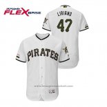 Maglia Baseball Uomo Pittsburgh Pirates Francisco Liriano 150 Anniversario Autentico Flex Base Bianco