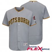 Maglia Baseball Uomo Pittsburgh Pirates Grigio Autentico Collection Flex Base Custom