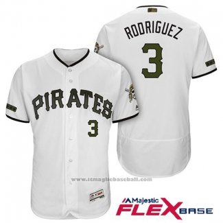 Maglia Baseball Uomo Pittsburgh Pirates Sean Rodriguez Bianco 2018 Home Alternato Flex Base