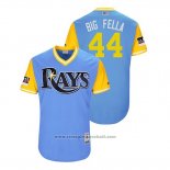 Maglia Baseball Uomo Rays C.j. Cron 2018 LLWS Players Weekend Big Fella Blu