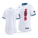 Maglia Baseball Uomo San Diego Padres 2021 All Star Autentico Bianco