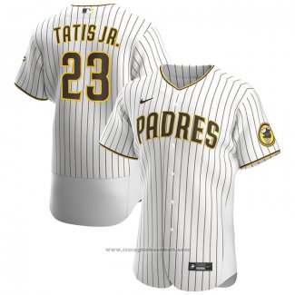 Maglia Baseball Uomo San Diego Padres Fernando Tatis JR. Primera Autentico Bianco