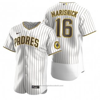 Maglia Baseball Uomo San Diego Padres Jake Marisnick Autentico Alternato Marrone Bianco