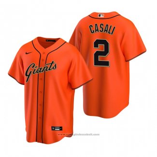 Maglia Baseball Uomo San Francisco Giants Curt Casali Replica Alternato Arancione