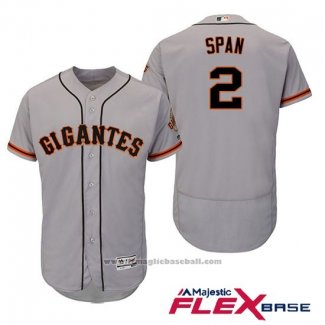 Maglia Baseball Uomo San Francisco Giants Denard Span Grigio Hispanic Heritage Flex Base