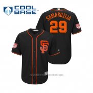 Maglia Baseball Uomo San Francisco Giants Jeff Samardzija Cool Base Allenamento Primaverile 2019 Nero