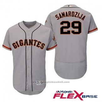 Maglia Baseball Uomo San Francisco Giants Jeff Samardzija Grigio Hispanic Heritage Flex Base