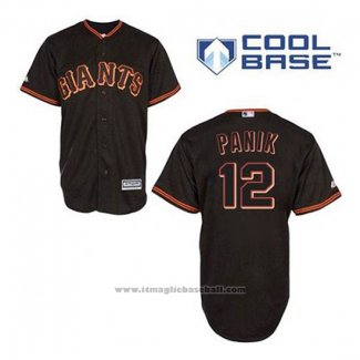 Maglia Baseball Uomo San Francisco Giants Joe Panik 12 Nero Cool Base