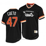 Maglia Baseball Uomo San Francisco Giants Johnny Cueto Cooperstown Collection Script Fashion Nero