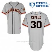 Maglia Baseball Uomo San Francisco Giants Orlando Cepeda 30 Grigio Cool Base