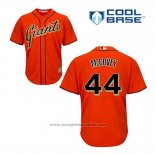 Maglia Baseball Uomo San Francisco Giants Willie Mccovey 44 Arancione Alternato Cool Base