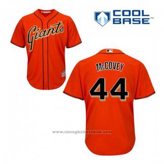 Maglia Baseball Uomo San Francisco Giants Willie Mccovey 44 Arancione Alternato Cool Base