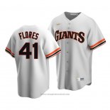 Maglia Baseball Uomo San Francisco Giants Wilmer Flores Cooperstown Collection Primera Bianco