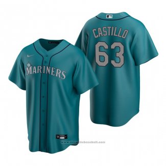 Maglia Baseball Uomo Seattle Mariners Diego Castillo Replica Alternato Verde