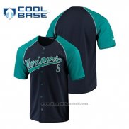 Maglia Baseball Uomo Seattle Mariners Personalizzate Stitches Blu