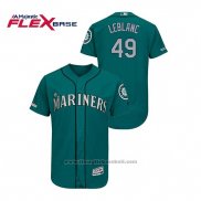 Maglia Baseball Uomo Seattle Mariners Wade Leblanc 150 Anniversario Autentico Flex Base Verde