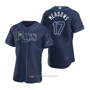 Maglia Baseball Uomo Tampa Bay Rays Austin Meadows Autentico Alternato 2020 Blu