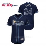 Maglia Baseball Uomo Tampa Bay Rays Avisail Garcia 150 Anniversario Autentico Flex Base Blu